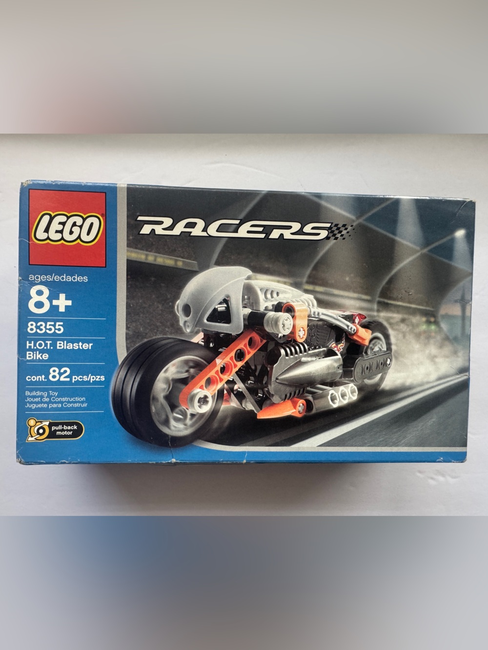 LEGO Racers 8355 H.O.T. Blaster Bike NEW Sealed Pull-Back Motorcycle 82 Pieces